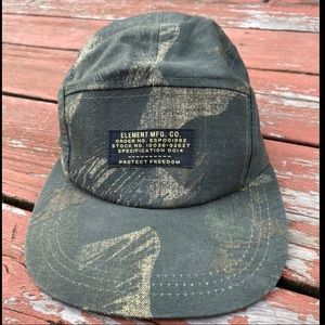 Element skate camo 5 panel hat